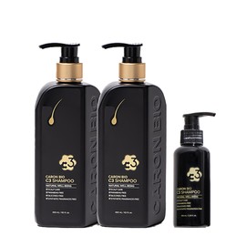 Caron Bio C3 Shampoo, 2x Portable Shampoo, 1x Set Hair Scalp Care Home Care Siyoung Lee / 카론바이오 C3 샴푸 2개 휴대용샴푸 1개 세트 모발 두피케어 홈케어 이시영