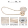 Lewondr Magnetic Curtain Tiebacks for Clamping, Curtains (2 Pieces), Window