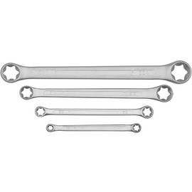 P1TOOLS 4-Pcs Star Wrench Set E-Torx Box Wrench Set Tork E-Ring Spanner Set E6 E8 E10 E12 E14 E18 E20 E24