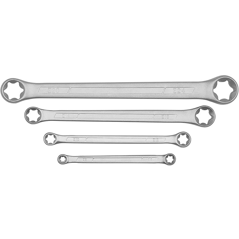 P1TOOLS 4-Pcs Star Wrench Set E-Torx Box Wrench Set Tork