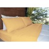 Natural Comfort Embossed Microfiber Sheet Set, Gold, Twin