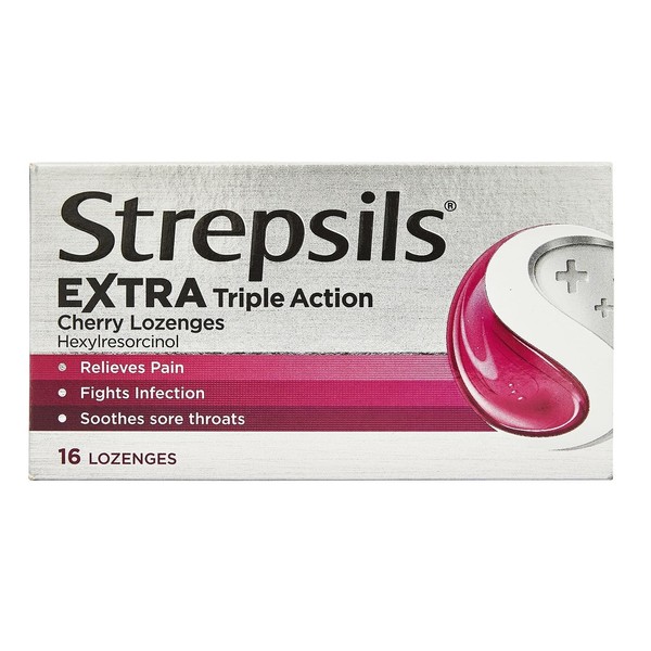 DianaL Boutique Extra Triple Action Cherry Lozenges by Strepsils 16