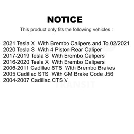 TEC Front Rear Ceramic Brake Pads Kit Replacement For 2005-2010 Scion tC KTC-100409