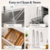 Foyohaven Stainless Steel Kitchen Tongs Set of 3, 6-11.5in Non-Slip