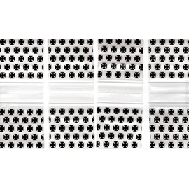 Apple Baggies 2020 100 ct Mini ZIPPER Bags PRINTED Design 2" X 2"(CHOPPER)