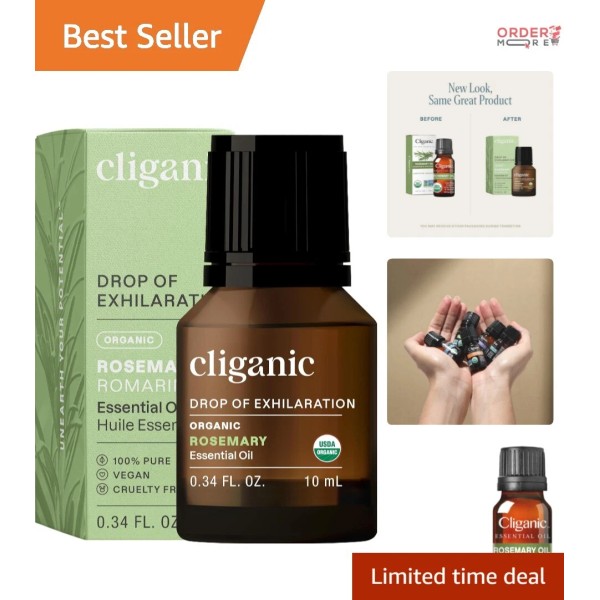 Unbranded Multipurpose Organic Rosemary Oil - Pure, Non-GMO Essential for