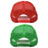 DALIX Solid Blank Trucker Hats Caps 2 Pack in Red