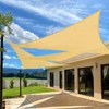 Artpuch 13'x26'x26' Custom Curved Triangle Sun Shade Sail UV Block