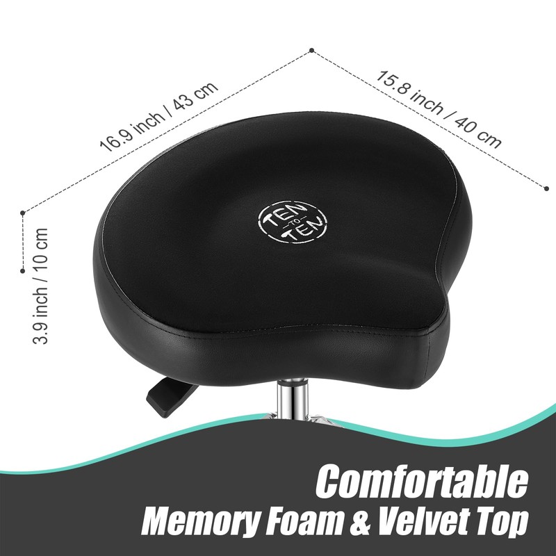 TENTOTEN Drum Throne Hydraulic Drum Stool, Removable Ergonomic Drum Seat
