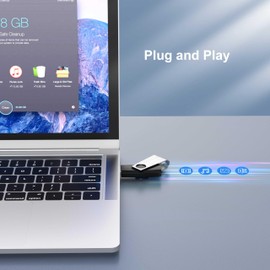 TOPESEL 50PCS 4GB Bulk USB 2.0 Flash Drive Swivel Memory Stick Thumb Drives Pen Drive (4gig, 50 Pack, Black)