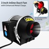 3 Inch Inline Duct Fan with Variable Speed Controller &