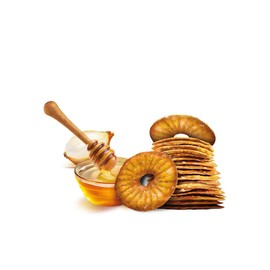 Elephant Baked Squeezed Pretzels, Honey Mustard & Onion Flavor, Thin and Crispy, 9.52 Ounce Bag