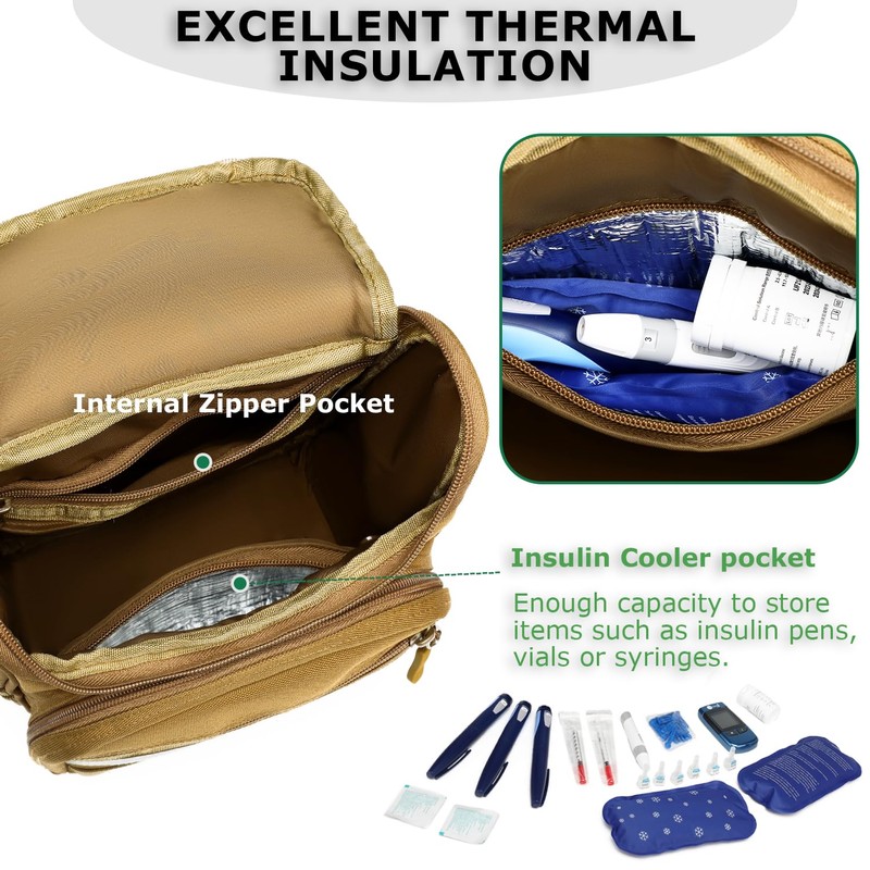 HAMBOLY Knee Walker Handlebar Bag Front Basket with Cooler Pocket