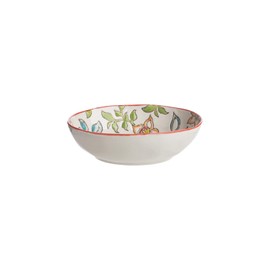 Soap Dish Summer with Floral Patterns in Pastel Oval Ceramic Hand Painted with Holes for Water Drainage 13 x 11 x 4 cm