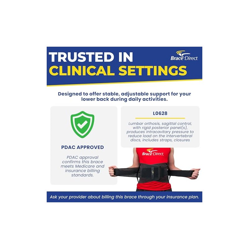 Brace Direct Faja de soporte lumbar Core - Cinturón para