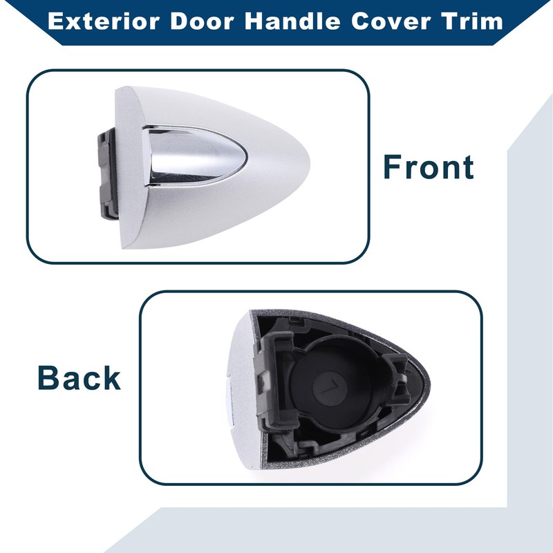 Hihaha Front Right Exterior Door Handle Cover for Buick LaCrosse