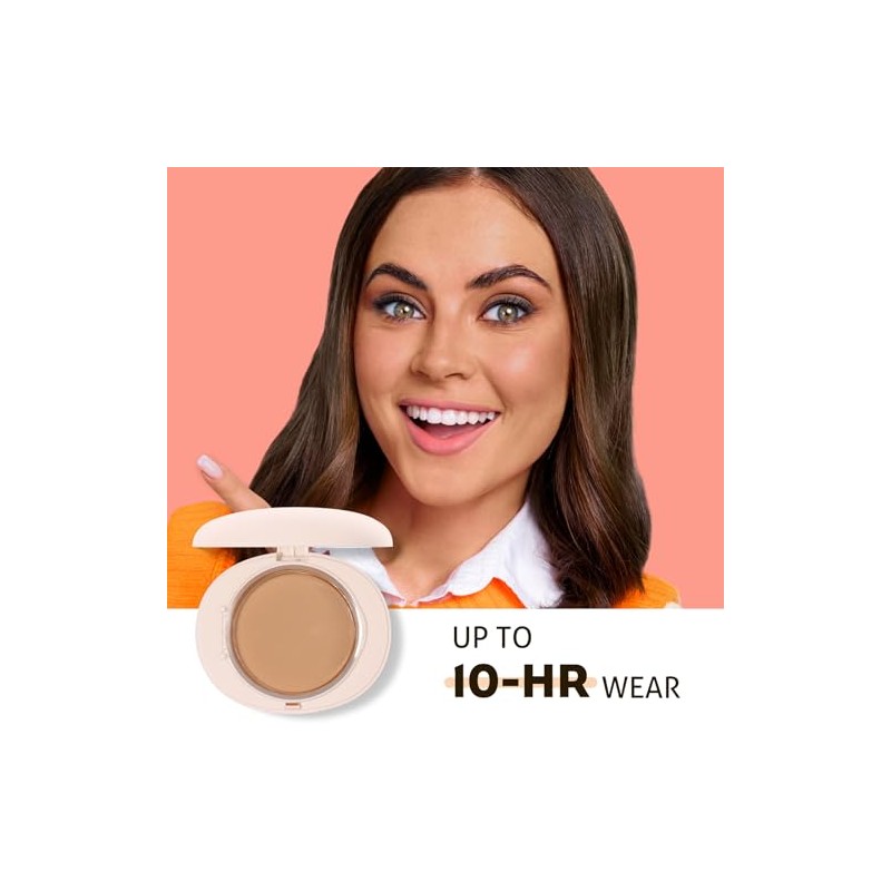 UCANBE Polvos Compactos Y Base De Maquillaje 2 En 1,