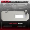 ZONFANT Left Driver Side Sun Visor with Light Compatible with