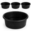 MAQUITA 4Pcs Rubber Feed Pan, Utility Feed Bucket, 1 Gallon