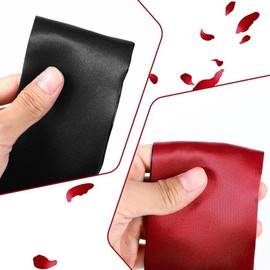 Satin Eye Mask Sleep Mask, 2pcs Soft Blindfold Valentine Couples Travel Nap Meditation (Including Lace Eye Masks)