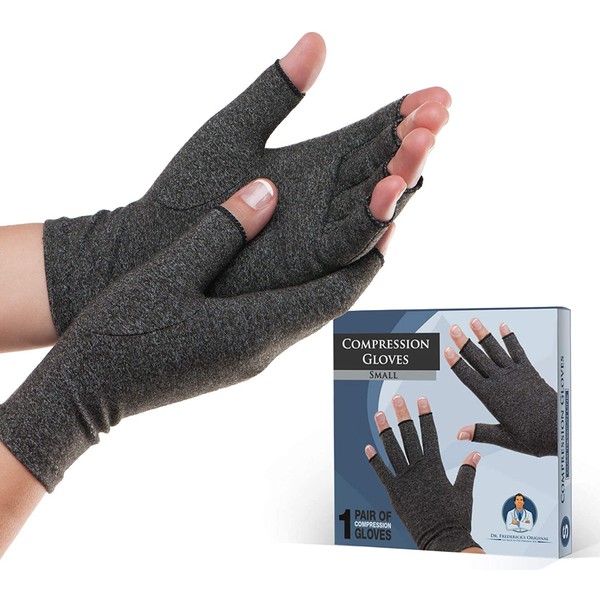 Dr. Frederick's Original Arthritis Gloves for Women & Men - Compression Gloves for Arthritis Pain Relief - Small
