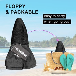 HUAMULAN Women Mesh Crown Wide Brim Sun Hats Summer UV Protection UPF Hat for Beach Hiking Garden Travel Lawn Work Chin Strap