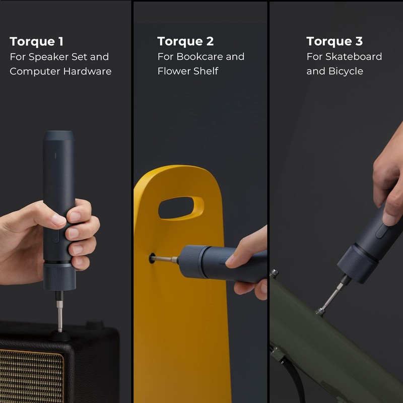 HOTO Electric Screwdriver Kit, 3.6V Cordless Screwdriver Set, Upgraded Capacity,