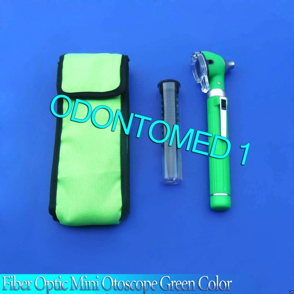 ODM 3 Fiber Optic Mini Otoscope Green Color (Diagnostic Set)