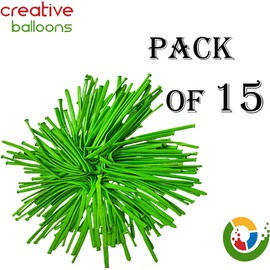 260q Long Party Balloons - 15pcs Green Modelling Twisting Animal Balloons for Arch, Birthday & Wedding Decoration