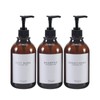 GOYISEE Shampoo and Conditioner Dispenser for Shower Wall 3 Chamber,Refillable