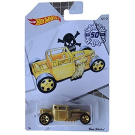 Hot Wheels Bone Shaker 5/10 [Gold], Larry Wood 50th Anniversary