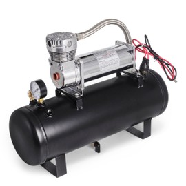 ZHSYMX 200PSI Heavy Duty Air Suspension On Board Air Compressor with 2 Gallon Tank (Integrated type) for Truck/Air Horns/Suspension/Air Locker