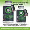 Glucosamine Sulphate 2KCl 1500mg 365 Tablets, 1 Year Supply, Vegan