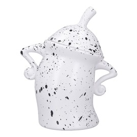 Biscuit Jar Attitude Cookie Jar with Lid Cute ABS Ample Storage Food Storage Container for Christmas Kitchen White