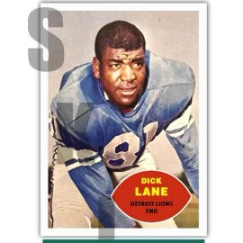 1960 STCC #136 Dick Lane Night Train Topps Detroit Lions Cardinals Custom HOF