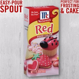 Unbranded Mccormick Culinary Red Food Coloring, 1 Fl Oz Vegetarian, Kosher, Vegan