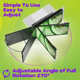 New Nexus 14.1" FHD 1080P Laptop Screen Extender, USB C/USB A/HDMI Plug and Play Laptop Monitor, IPS Ultra Slim Portable Monitor for 14"-17" Laptops, Compatible with Windows/macOS/Android/Switch