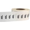 Clear 4XL Clothing Size Strip Stickers | 32 mm x