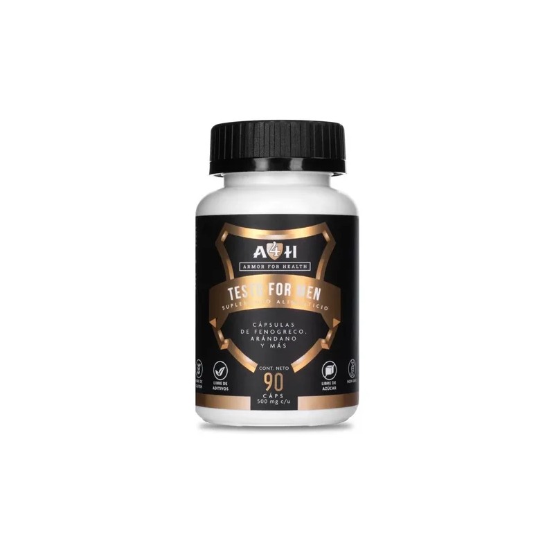 Envío Testo For Men 90 Cápsulas Maca Negra Arginina A4h