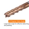 sourcing map 2pcs Carbide Square End Mills 8mm (5/16") Dia