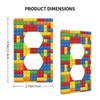 Colorful Bricks Wall Plates Outlet Light Switch Plate Cover