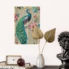 Peacock Feather Retro Metal Wall Hanging Sign Modern Lovely Peacock
