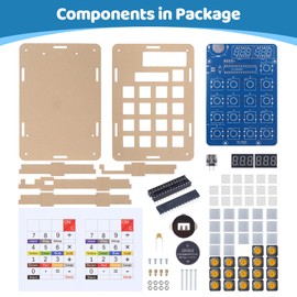 MiOYOOW Soldering Practice Kit, 6 Digits DIY Calculator Kit USB/Battery Powered Desk Calculator Soldering Project Kits for College High School Learning Electronics and Home Office Use