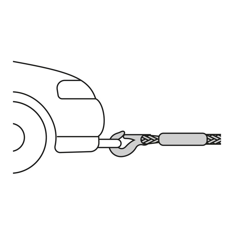 Truper CREM-7/8X45, Cuerda para remolque con ganchos, 7/8" x 4.5m