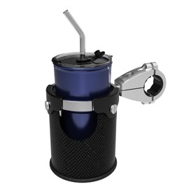 LEXIN LX-C3 Motorcycle Cup Holder with 360°swivel ball-Mount, Large Boat Drink Holder with Basket, Metal Handlebar Mount for Motorcycle Passenger/ATV/Scotter/Harley, Fits Handlebar 7/8'' to 1 1/4''