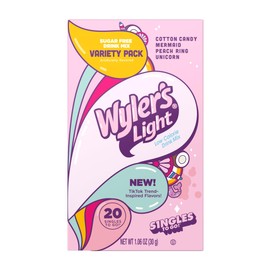 The Jel Sert Company Wyler's Light TikTok Bundle Variety Pack - Pack of 2 Pink Variety Boxes - 20 Packets Per Box - 40 Servings - Trend Inspired Flavors - Low Calorie Drink Mix