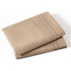 P Pothuiny 100% Microfiber Pillow Cases - Super Soft Beige