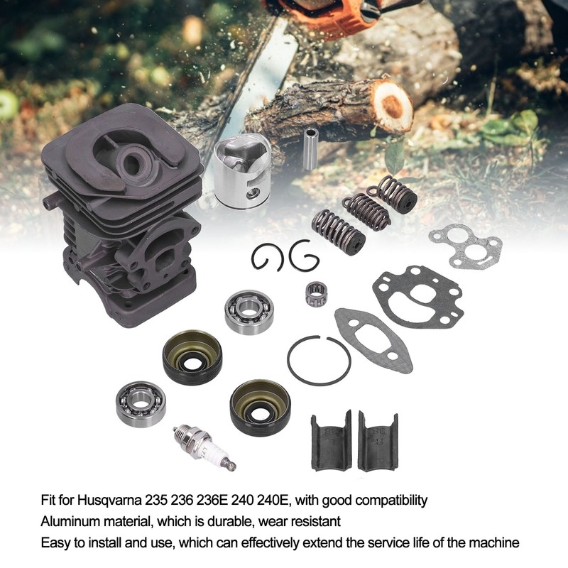 39mm Cylinder Piston Kit Chainsaw Cylinder Needle Bearing Spring Set