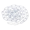 PATIKIL 6ft White Surface Lighting Hanging Chain Metal Loop Chain