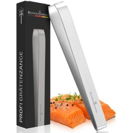 Schwertkrone Fish Bone Tongs, Herringbone Tweezers, Bone Tweezers, 11.5 cm, Stainless Steel, Rustproof, Joint-Free Cooking Tweezers, Fish Tweezers for Bones